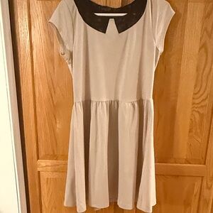 LC Lauren Conrad Cream and Black Kids Dress